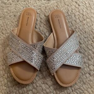 Sparkle glitter slides